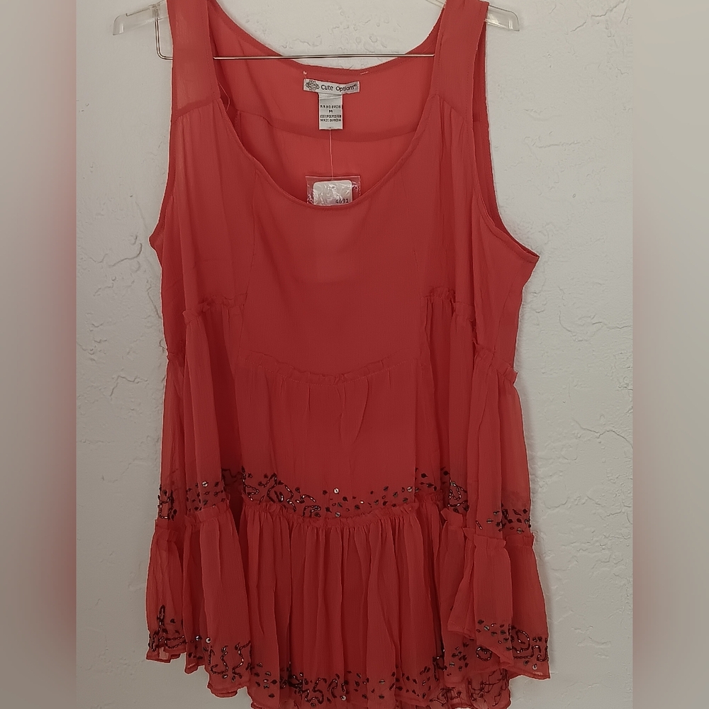 Cute Options Salmon Color Blouse